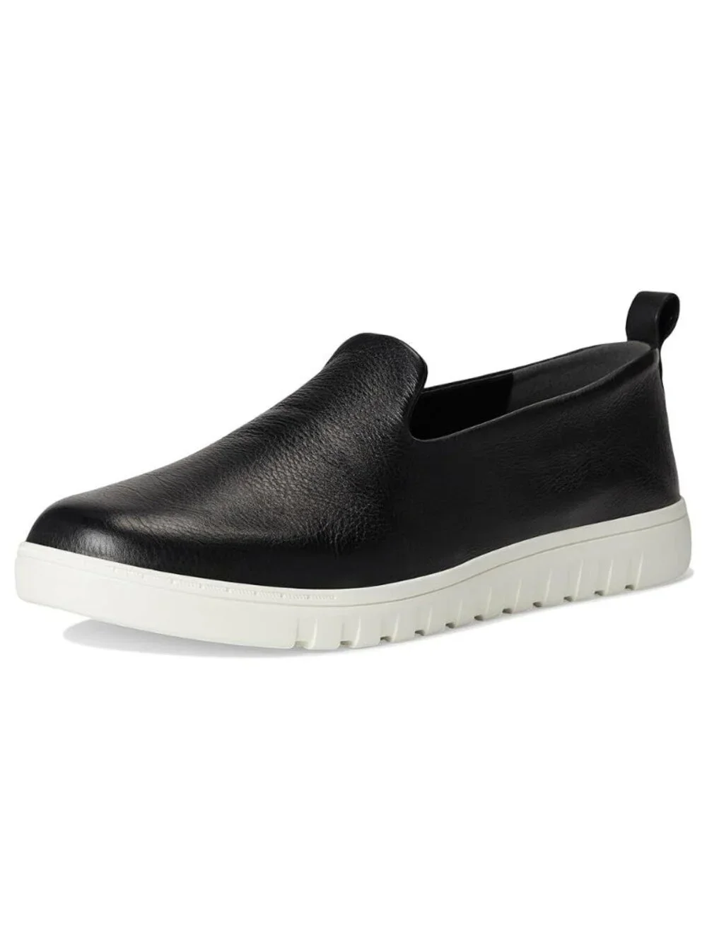 VIONIC Uptown Willa Black Leather Slip On Sneakers Womens 9.5 WIDE Arch Support
